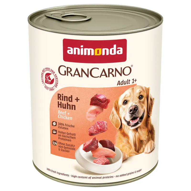 Konzerva Animonda Gran Carno Adult hovězí a kuře 800g