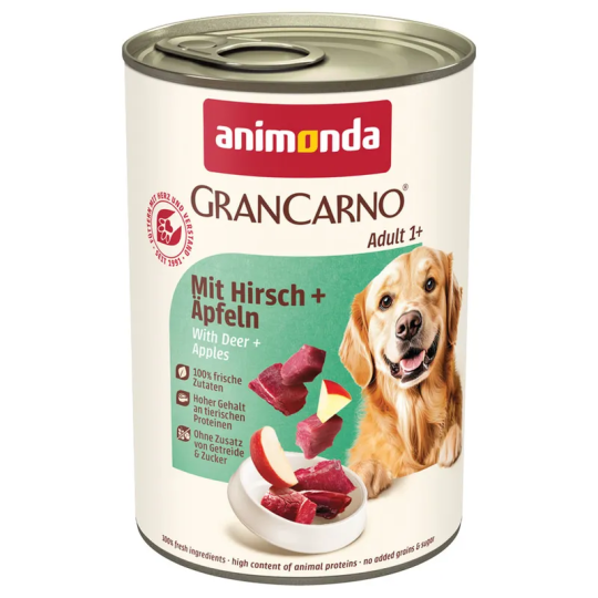 Konzerva Animonda Gran Carno Adult s jelenem a jablky 400g
