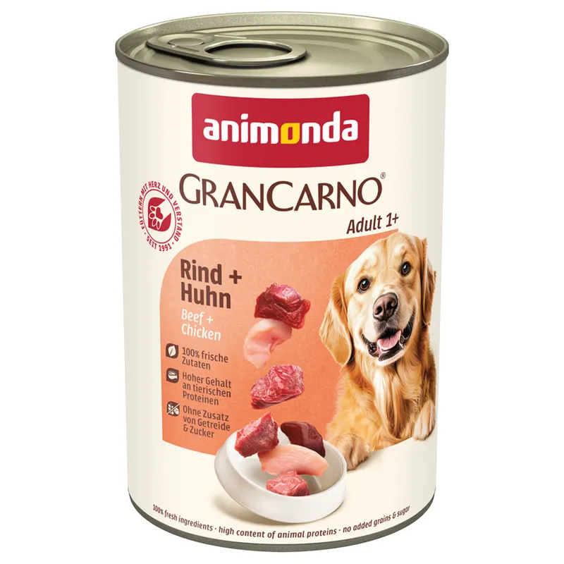 Konzerva Animonda Gran Carno Adult hovězí a kuře 400g