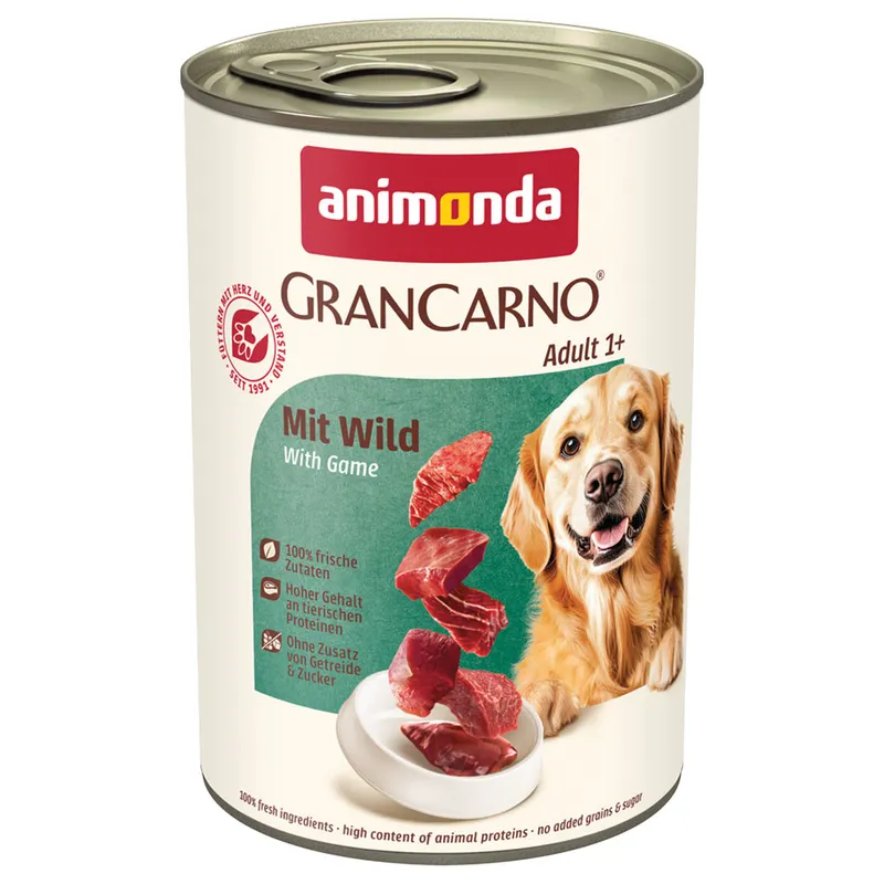 Konzerva Animonda Gran Carno Adult se zvěřinou 400g