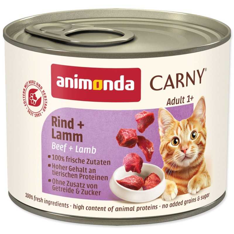 Konzerva Animonda Carny Adult hovězí a jehně 200g
