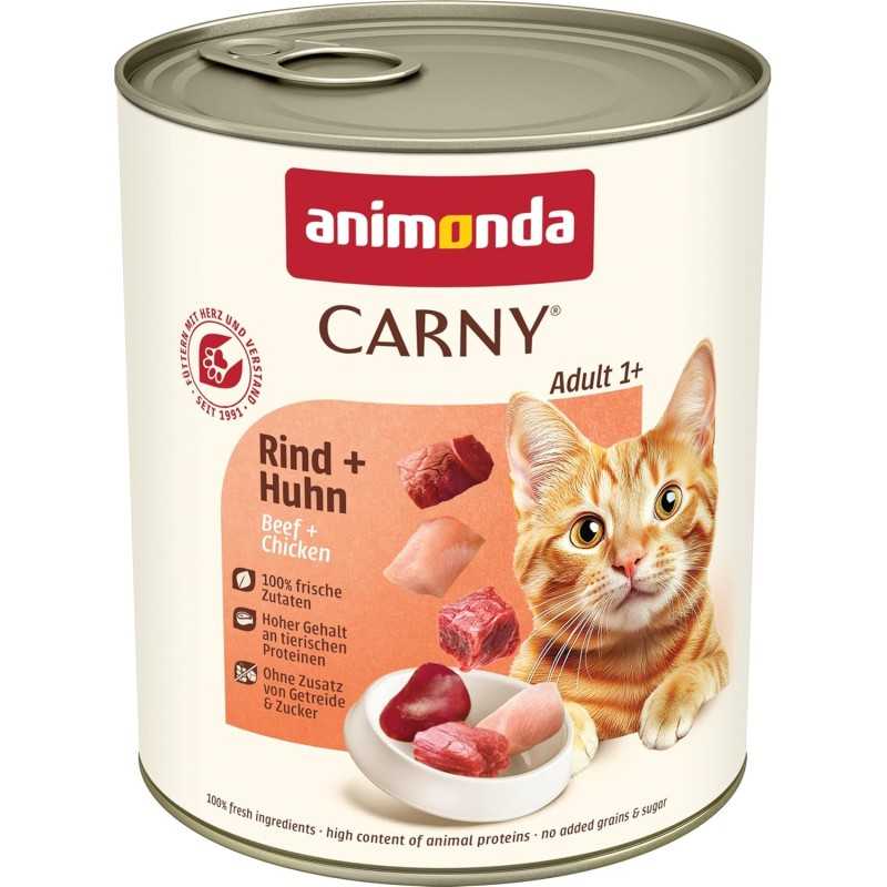 Konzerva Animonda Carny Adult hovězí a kuře 400g