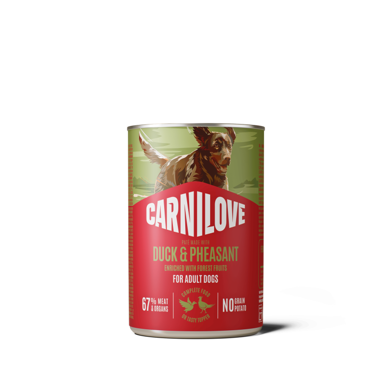 Konzerva Carnilove Dog Can Paté kachna a bažant 400 g