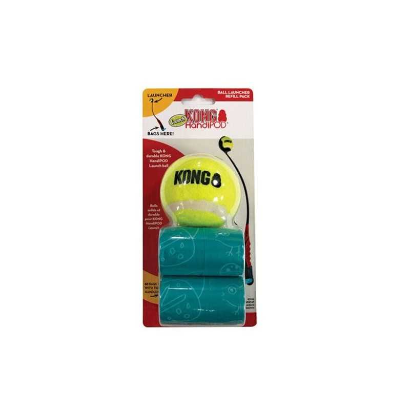 Náplň do katapultu (míč, 2x sáčky na exkrementy) KONG HandiPOD Launch Refill