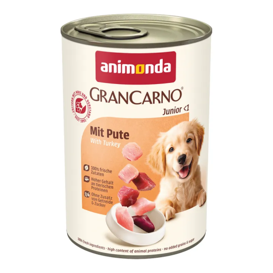 Konzerva Animonda Gran Carno Junior s krůtím 400g