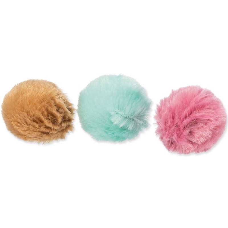 Hračka míč plyš catnip ø 3cm