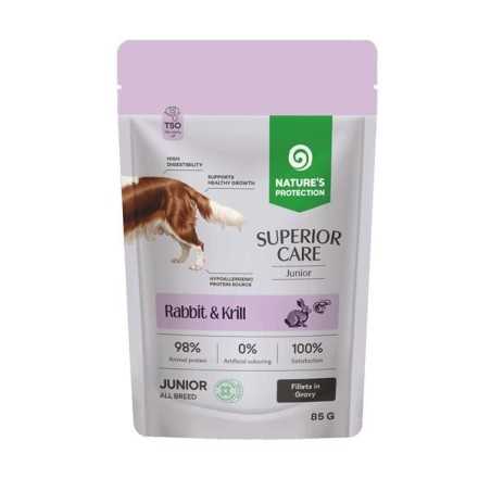 Natures P Superior care KAPSIČKA dog junior GF rabbit&krill 85 g