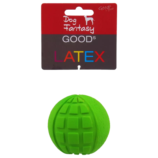 Hračka Dog Fantasy Latex míček 7cm zelená
