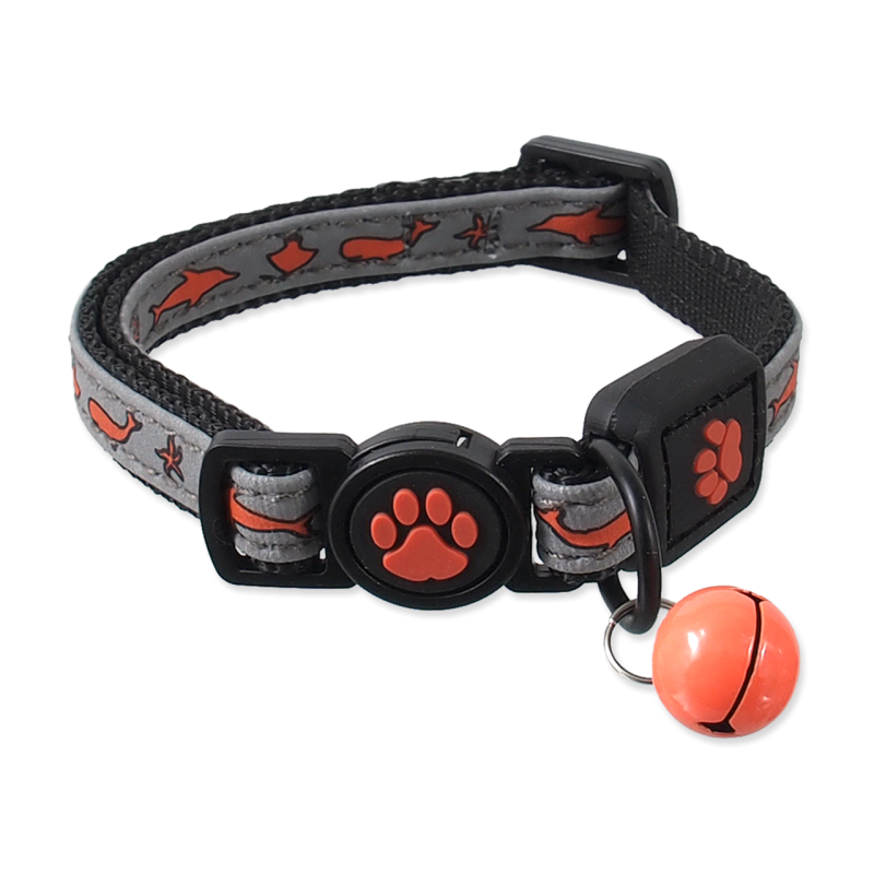 Obojek Active Cat Reflective oranžový