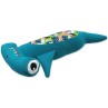 Hračka Dog Fantasy Water Float kladivák plovoucí s PET lahví tyrkysová 33cm