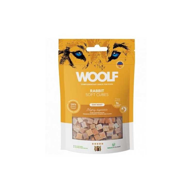 Pamlsek Woolf Dog Soft Cubes Rabbit 100 g