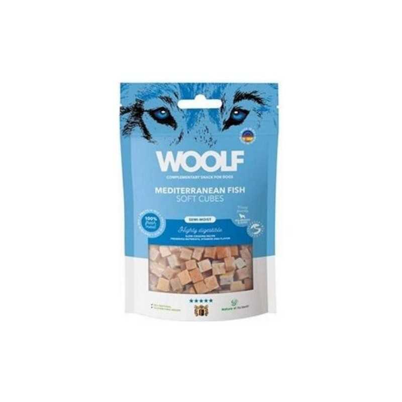 Pamlsek Woolf Dog Soft Cubes Mediterranean Fish 100 g