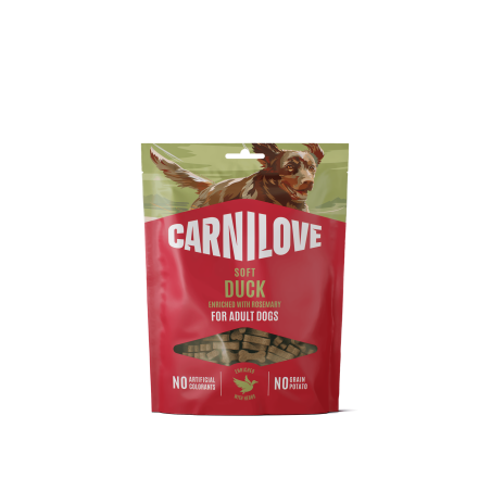 Carnilove Dog Soft Snack Duck obohacený rozmarýnem 200 g