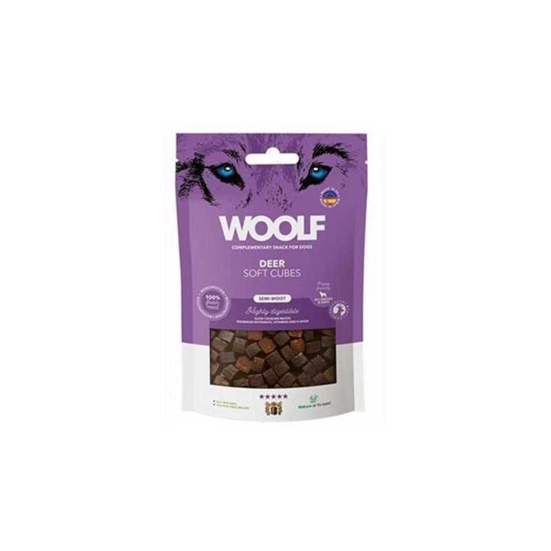 Pamlsek Woolf Dog Soft Cubes Deer 100 g
