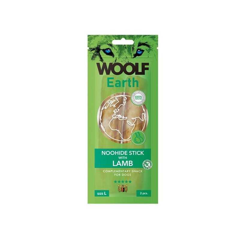 Pamlsek Woolf Dog Earth NOOHIDE L tyčinky s jehněčím 85 g