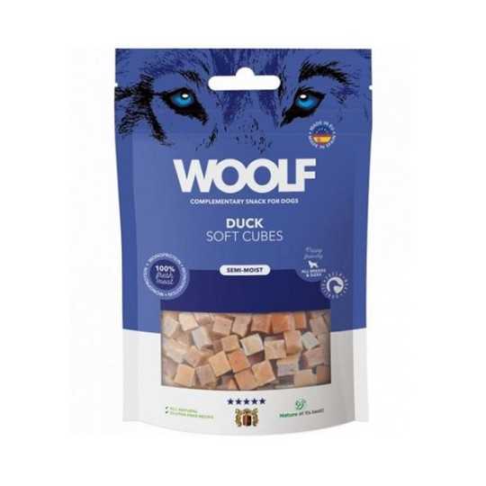 Pamlsek Woolf Dog Soft Cubes Duck 100 g