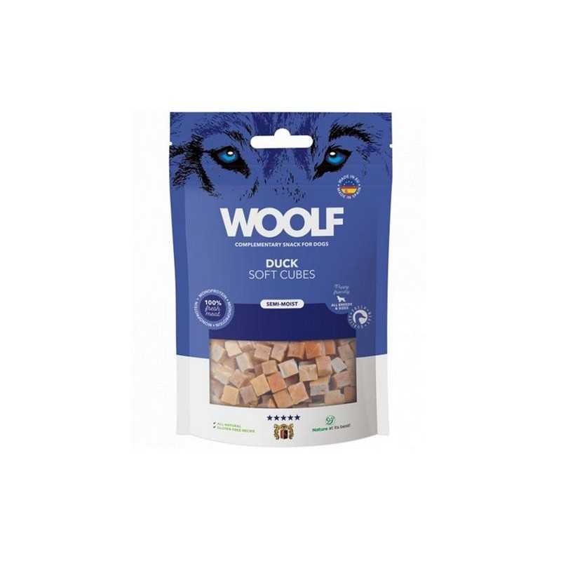 Pamlsek Woolf Dog Soft Cubes Duck 100 g