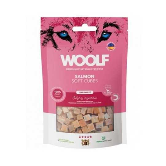Pamlsek Woolf Dog Soft Cubes Salmon 100 g