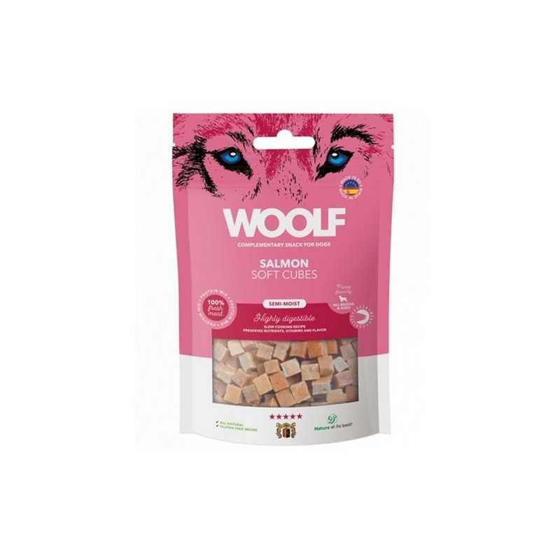 Pamlsek Woolf Dog Soft Cubes Salmon 100 g