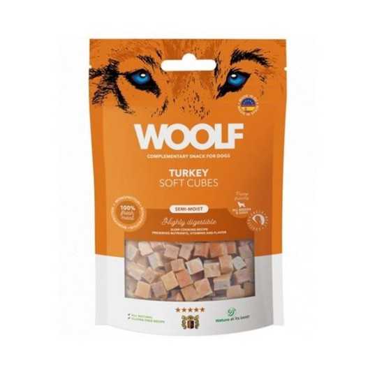 Pamlsek Woolf Dog Soft Cubes Turkey 100 g