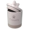 Dóza Dog Fantasy keramická na pamlsky bílá s úchytkou 13,5x21,5cm, 1500ml