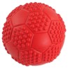 Hračka Dog Fantasy míč fotbal s bodlinami pískací mix barev 7cm