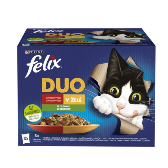Felix Fantastic DUO kapsičky pro kočky 12×85 g