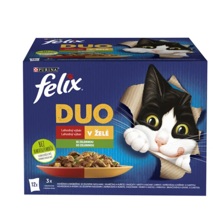 Felix Fantastic DUO kapsičky pro kočky 12×85 g