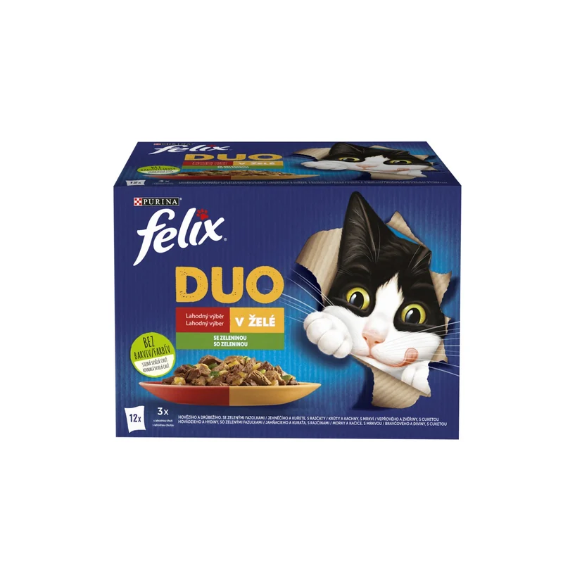 Felix Fantastic DUO kapsičky pro kočky 12×85 g