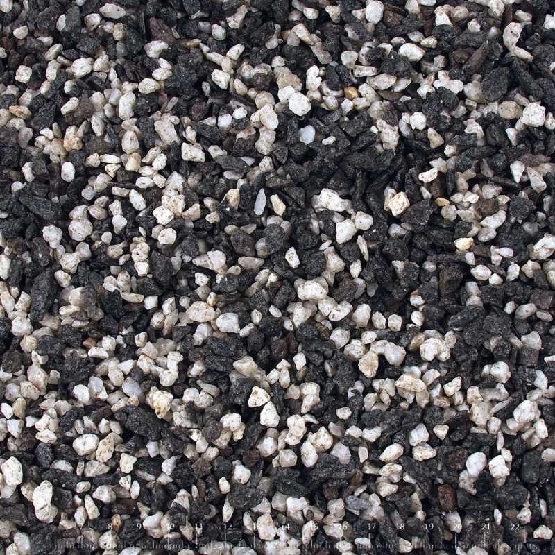 Drť Aqua Excellent černá bílá 4-8 mm 3kg
